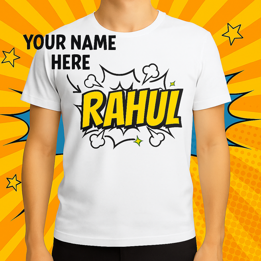 🎨💥 Custom Pop Art & Name unisex T-Shirt