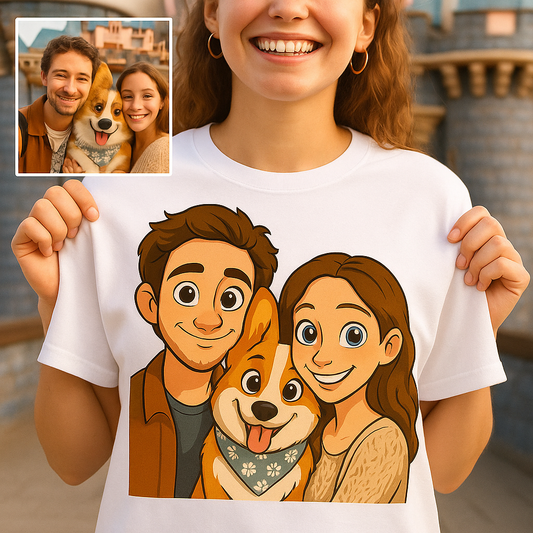 🎬✨ Custom Pixar-Style Unisex Oversized T-Shirt