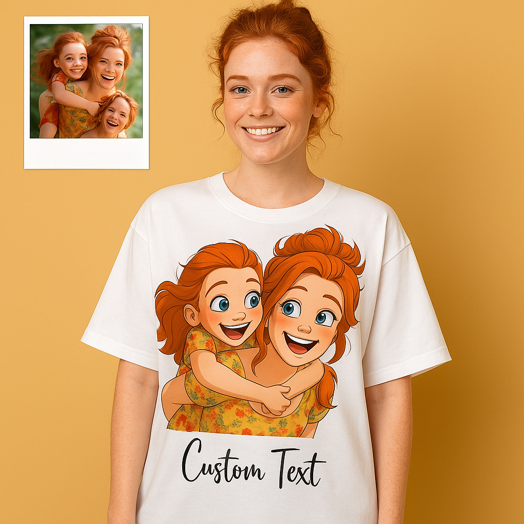 🎬✨ Custom Pixar-Style Unisex Oversized T-Shirt
