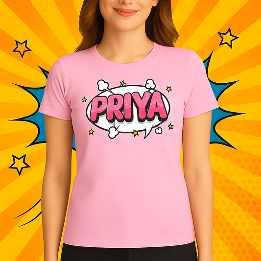 🎨💥 Custom Pop Art & Name unisex T-Shirt