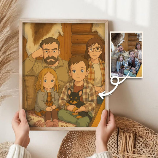 🖼️✨ Custom Ghibli-Style Framed Poster