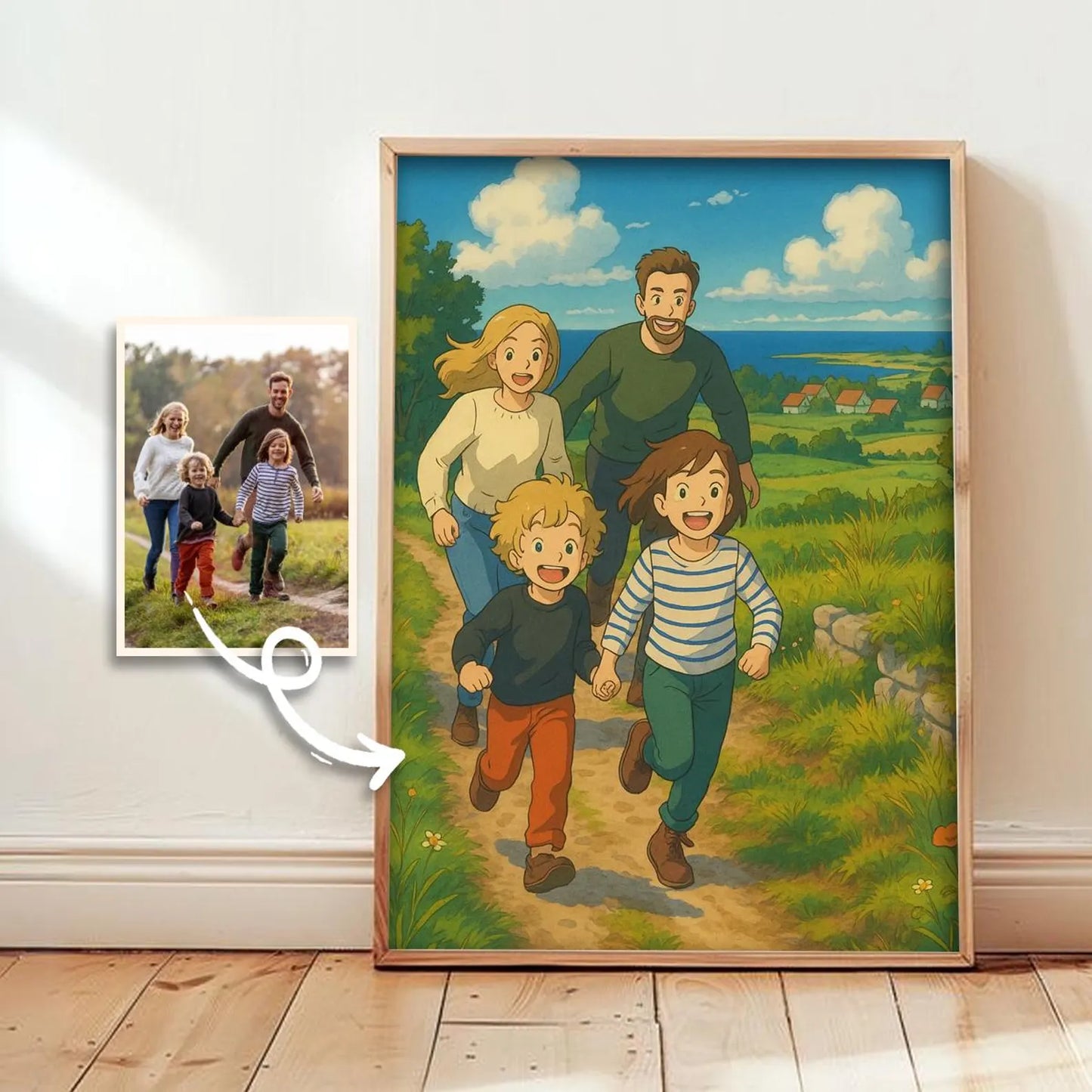 🖼️✨ Custom Ghibli-Style Framed Poster