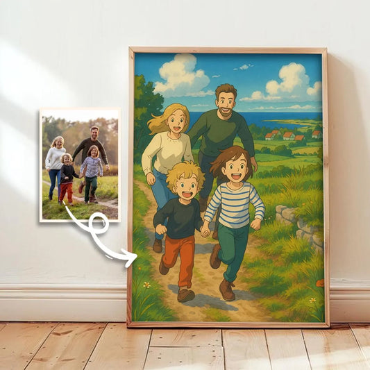 🖼️✨ Custom Ghibli-Style Framed Poster