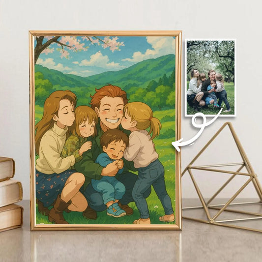 🖼️✨ Custom Ghibli-Style Framed Poster