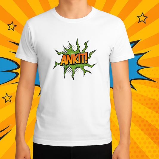🎨💥 Custom Pop Art & Name unisex T-Shirt