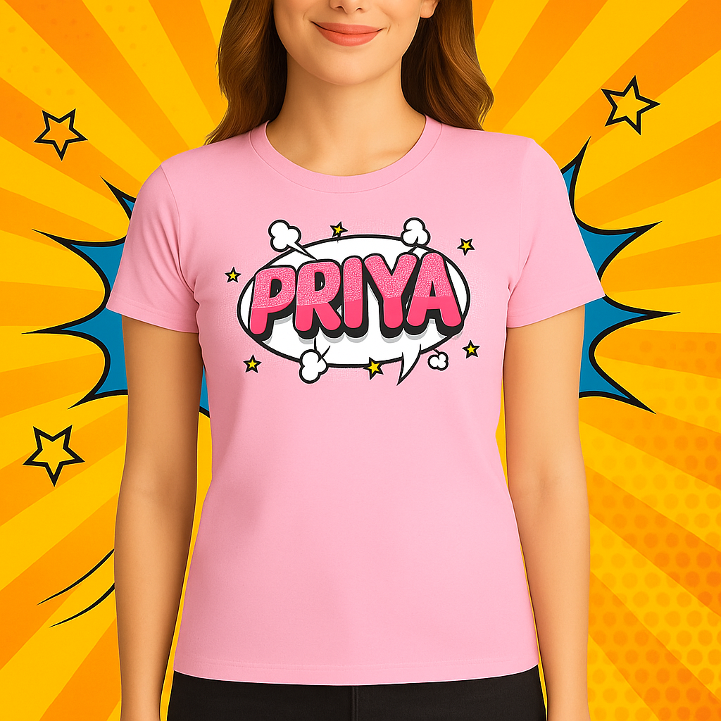 🎨💥 Custom Pop Art & Name unisex T-Shirt