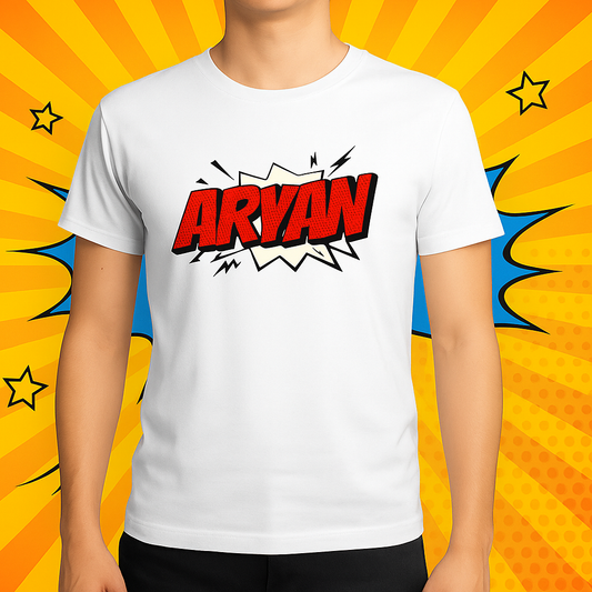 🎨💥 Custom Pop Art & Name unisex T-Shirt