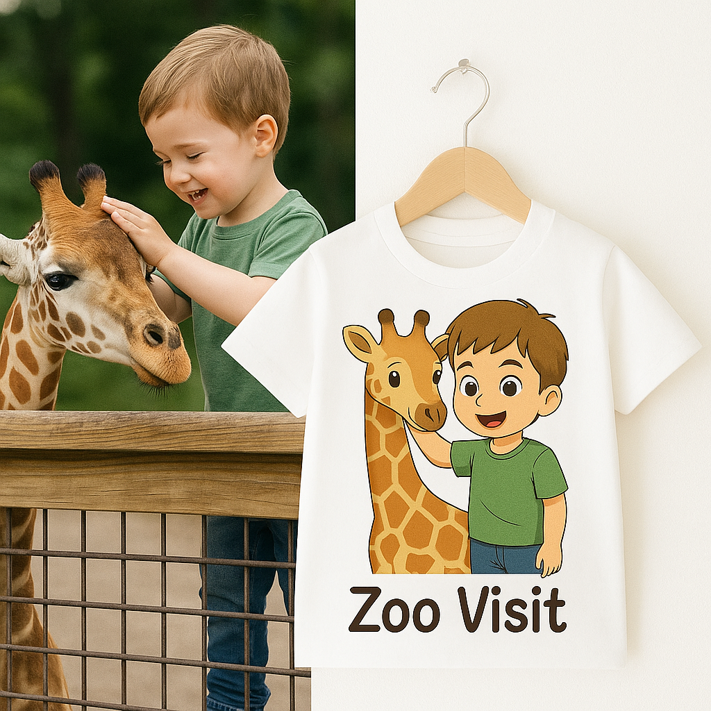 🎨🧒 Custom Pixar-Style Kids T-Shirt