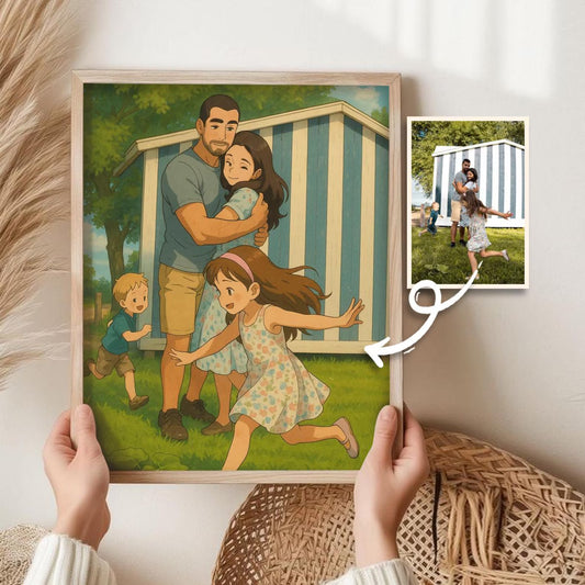 🖼️✨ Custom Ghibli-Style Framed Poster